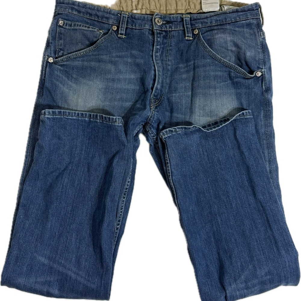 Vintage Levi’s 514 Jeans 38x32 Tan Flap Pockets